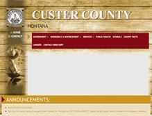 Tablet Screenshot of custercountymt.com
